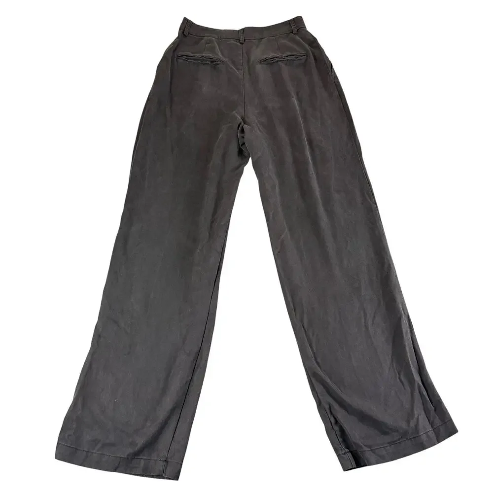 Reformation Pants Womens 4P Wide Leg High Rise Tencel Lyocell Pleated Dressy - Picture 10 of 13